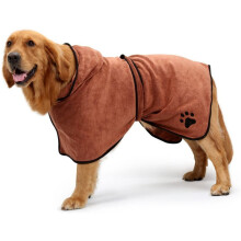Roupão de banho para cães, capa de microfibra superabsorvente de secagem rápida para animais de estimação, tecido macio e confortável com