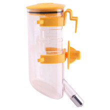 Innovativer Futterhaken für Katzen und große Kaninchen, Glasflasche mit sicherer Edelstahlbefestigung, verstellbarem Schlauch, tropffreies Design