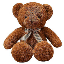 (Brown, 40cm) New Arrive 40/60/80cm Cute Soft Kawaii Bowknot Teddy Bear Plush Toys Stuffed Doll Animals For Kids Girlfriend Gift