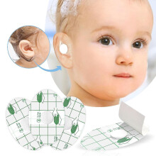 (1 Box) Baby Waterproof Ear Stickers Ear Covers For Swimming Shower Ear Protectors With Ear Plugs For Kids Newborn Disposable Ear Covers