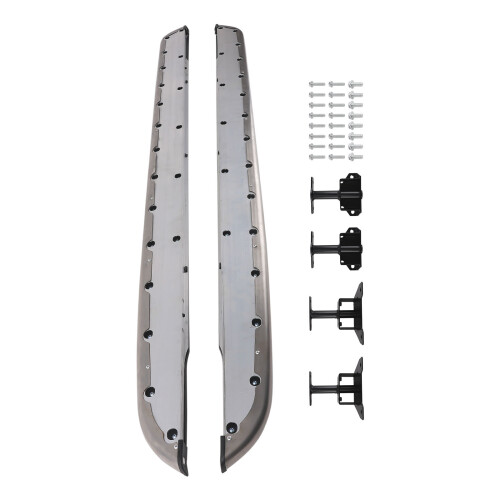 Aluminum Side Steps Running Board for Range Rover Velar F Pace 17+ Black Pair