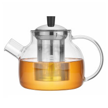 (800ml)Glass Teapot Set Heat Resistant Explosion Proof Large Capacity Handcrafted Teapot for Kitchen Family
