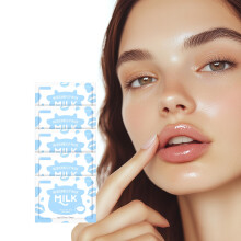 Collagen Lip Mask 5 Pack Hydrating Gel Pads for Deep Moisturizing and Overnight Lip