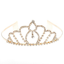 Sparkling Rhinestone Crown Hair Accessories For Girls Women Royal Style Tiaras With Side Comb Design Anti Rust Nickel Free Anti Allergic High Quality