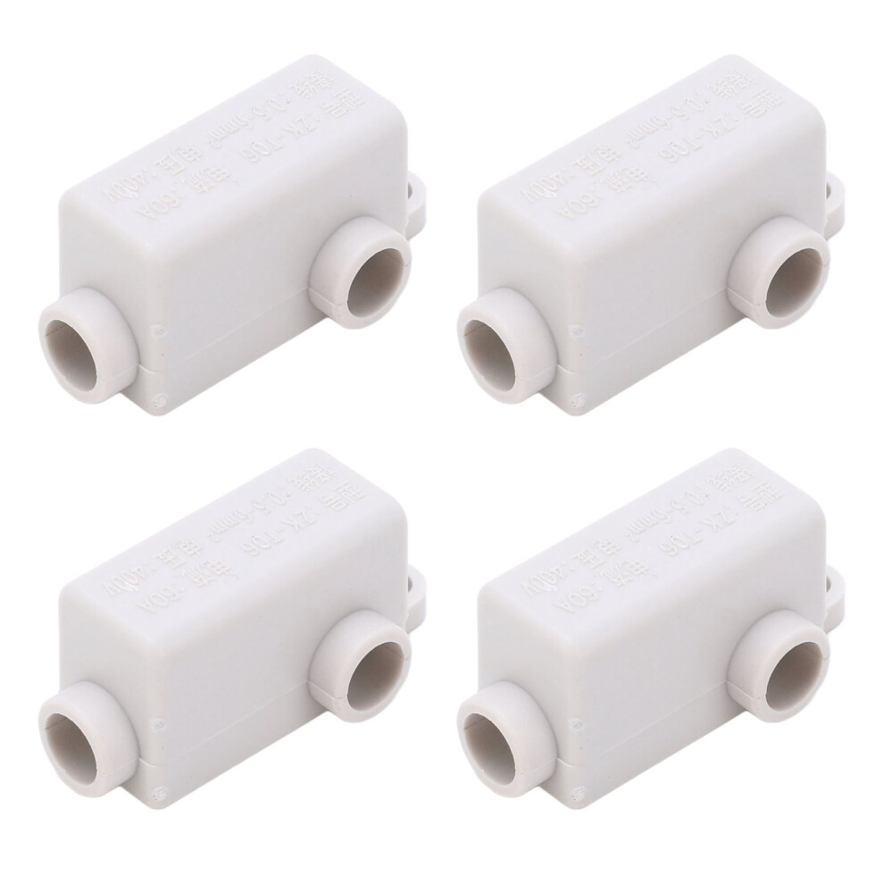 Set Of 10 Zk T06 Wire Connectors 400V 60A Heavy Duty Junction Terminal Block 9341380905204