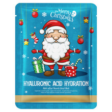 Christmas Face Mask Set with Deep Hydration, Festive Design, 25g Essence, 10 Pack