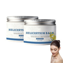 Organic Helichrysum Balm Skin Cream 2pcs Deep Hydration Soothes Burns Reduces Redness