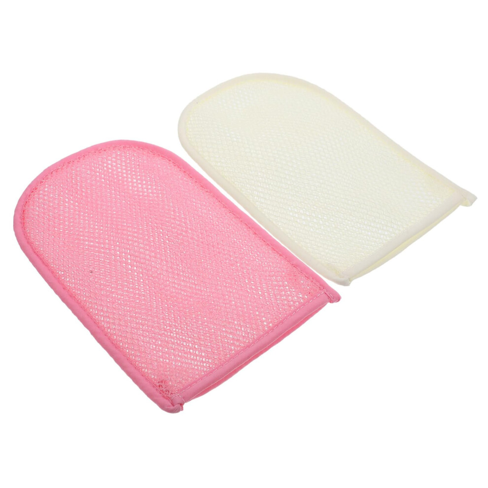 Exfoliating Bath Gloves for Shower and Bath, Soft Body Scrubber for Gentle Skin Cleansing, 2pcs