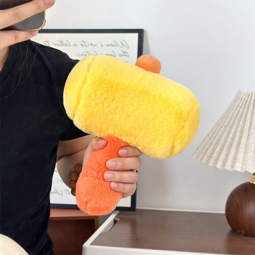 (Small Saw,Colors shipped randomly)Creative hammer plush toy, wedding prank prop, fun gift 2