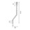 Awning crank handle TLD06 White 150 cm 2