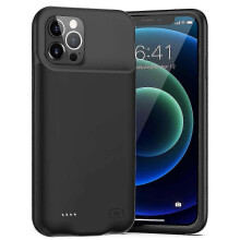 Battery Case for iPhone 12/12 Pro, [Upgraded] 7000mAh Rechargeable Charging Case (Black)