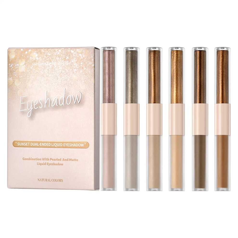 Liquid Eyeshadow Set â 6pc Waterproof Glitter Makeup Kit, Long Lasting  Pigment Shimmer for Women