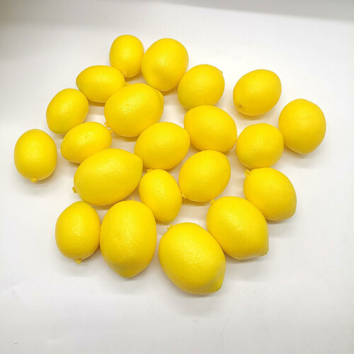 10Pcs/Pack Realistic Artificial Lemon Simulation Yellow Lemon-L 2