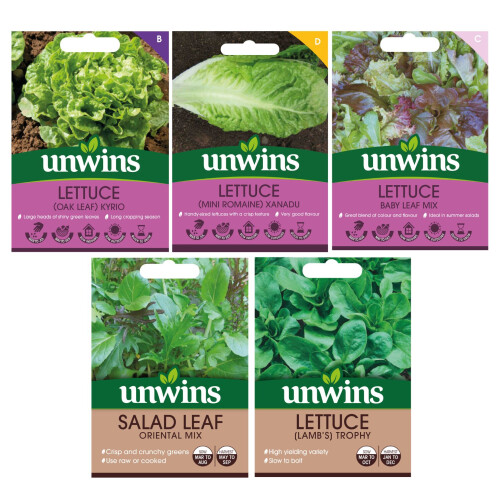 Unwins Unwins Cut-and-Come-Again Salad Seed Bundle