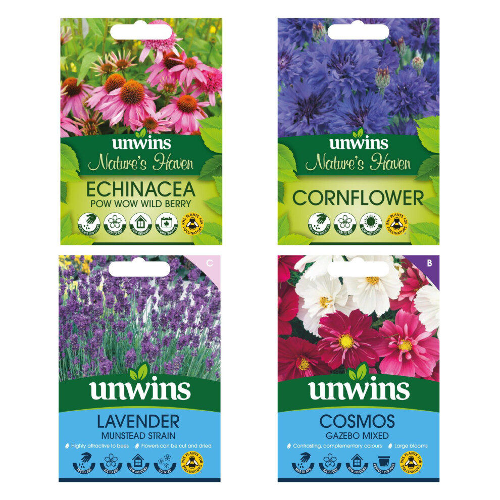 Unwins Bee & Butterfly Friendly Flower Seed Bundle Lavender