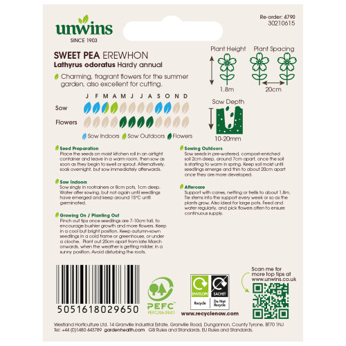Unwins Unwins Fragrant Blooms for Bouquets Seed Bundle 2
