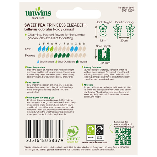 Unwins Unwins Sweet Pea Seed Lovers Bundle 2