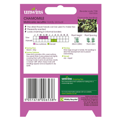Unwins Unwins Herbal Tea Seed Bundle 2