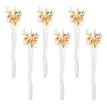 Champagne Colored Wedding Accessories Elegant-wrist flower