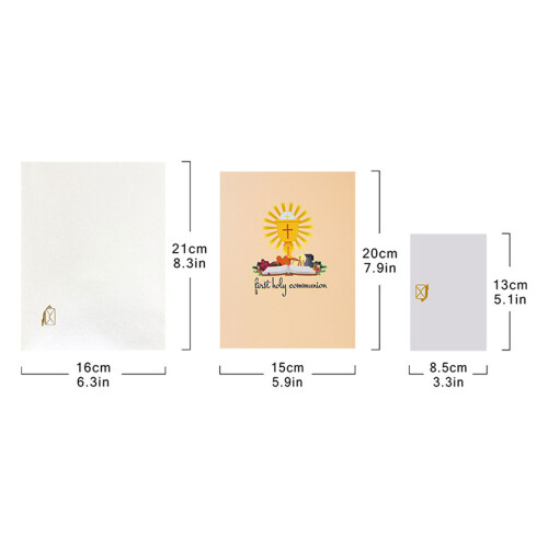 Spiritual First Communion 3D Greeting Card Foldable Postcard 2