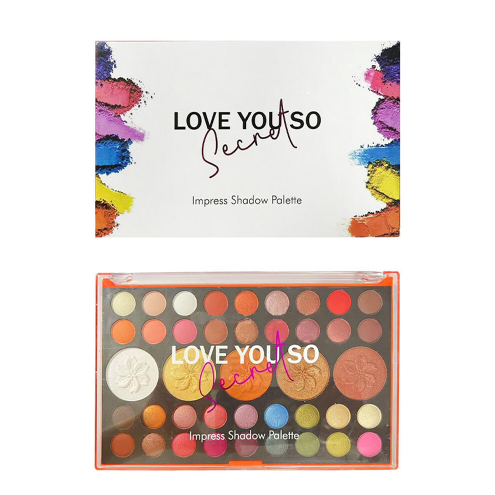 41 Color Eyeshadow Palette with Matte and Shimmer Shades, Earth Tone Professional Makeup