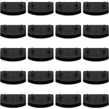 20 tapas para somieres, soportes para somieres, accesorios para camas, tapas para somieres de metal y literas (negro)