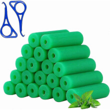 20 piezas de alineadores masticables para alineadores, masticables dentales con aroma a menta verde con 2 piezas de Ali azul