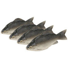 Modello di pesce 20 pezzi Modelli di pesci simulati Decorazione realistica per interni Grigio scuro Regalo per gli appassionati di pesca