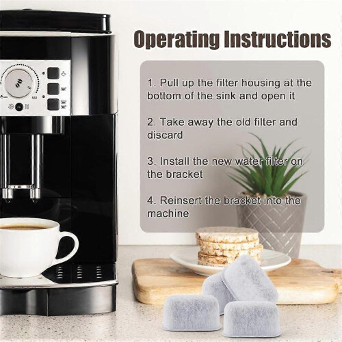 20 Pcs Espresso Machine Filter for ,Super Strong Adsorption Activated Charcoal Coffee Water Filter Replacement 2