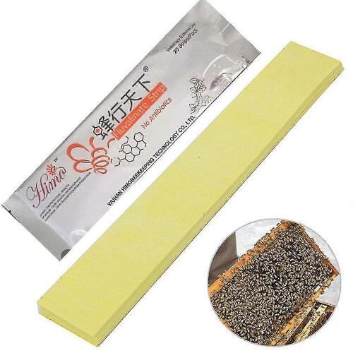 20 Pcs Bee Mite Acaricide Strip Beekeeping Bee Varroa Mite Killer Pest Control