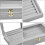 Joyero para collares y pendientes (gris) 3