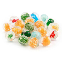 Glass Marbles 20 Pcs Colorful Luminous Beads 12mm Diameter Transparent Fluorescent Beads For Home Decoration Jewelry Vase Garden