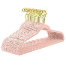 (03 rosa) 20 perchas antideslizantes para ropa, perchero para abrigos, trajes, camisas y pantalones, color beige 04