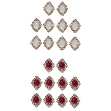 20 PCS Rhinestone Cabochons Flat Back Embellishments Wedding Phone Decor