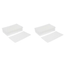 20 pezzi di piastra di separazione per acquario, filtro, patio, rete, pannello divisorio in plastica