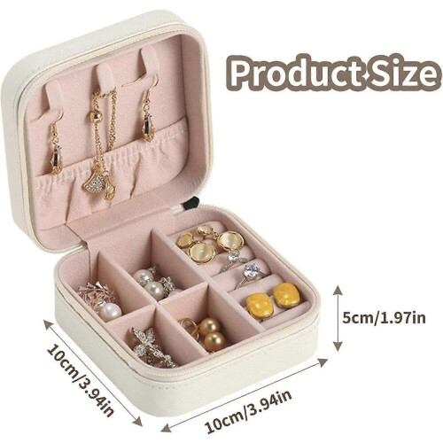 Joyero para guardar collares y anillos (blanco) 1