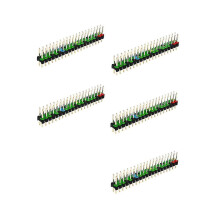 5 Pcs 2 X 20 Pin Male Gpio Header For Zero Double Row 20 Pin Male Pin Gpio Connector Stacking Heade
