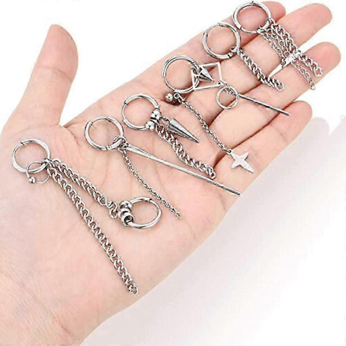 Set di 20 eleganti orecchini unisex - Design semplici e versatili 2