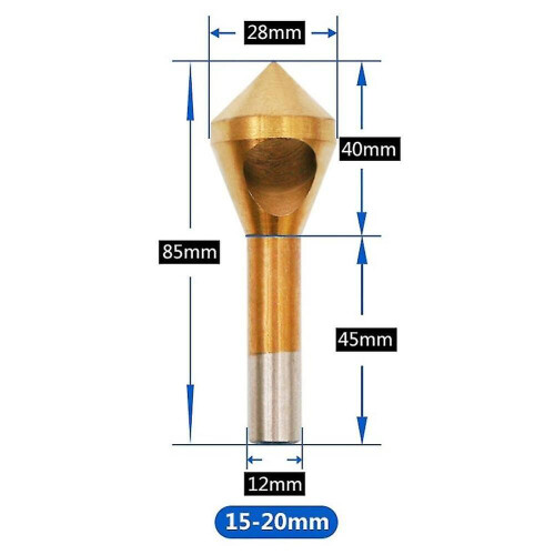 1 Pc Countersink Deburring Drill Bit Hole Cutter Titanium Metal Chamfering Tool 2-5 5-10 10-15 15-20 2