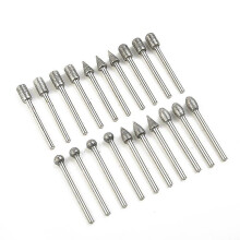 20 Stück Diamant-Schleifstifte, 3 mm Schaft, 6 mm Kopf, Körnung 120 für elektrische Schleifmaschinen