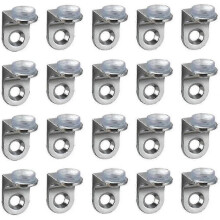 20 Pcs Right Fixing Clip Shelf Bracket Suct Base Glass Shelve --