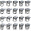 20 Pcs Right Fixing Clip Shelf Bracket Suct Base Glass Shelve -- 1