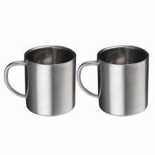 NAZISHW Conjunto de 2 Canecas Térmicas de Aço Inoxidável para Café, 20/400ml, com Tampa, Ideais para Viagem