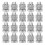 20 Pcs Split Bolt Joint Clamp Electrical Wire Connector for Fences 1