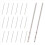20 Pcs 30mm Long 0.8mm Dia Micro HSS Twist Drill Bit 2