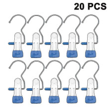 20 prendedores de roupa para botas, ganchos para pendurar roupas, prendedores de aço inoxidável para cabides.