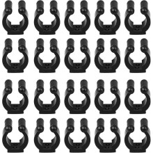 Suporte de parede para vara de pesca, 20 peças, com presilhas para armazenamento de varas, organizador de suporte para varas de pesca (17 mm)