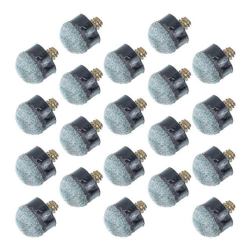 20 Pcs Pool Table Accessories Screw Tips Billiard Cue Tip Head Pool Cue Tips Replacement Screw Pool Cue Tips 1