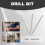 20 Pcs 30mm Long 0.8mm Dia Micro HSS Twist Drill Bit 4
