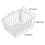 Miniature Storage Basket For Indoor Decoration And Toy Use Rectangular White 20 Pcs 2